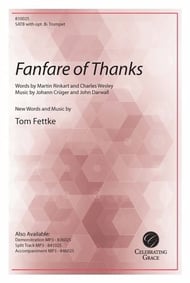 Fanfare of Thanks SATB choral sheet music cover Thumbnail